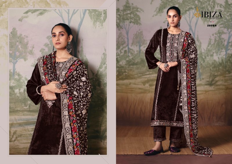 Baano By Ibiza Viscose Velvet Salwar Kameez